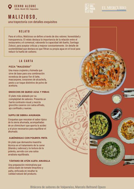 Bitácora de Sabores de Valparaíso — por Marcelo Beltrán Bitácora de Sabores de Valparaíso — por Marcelo Beltrán