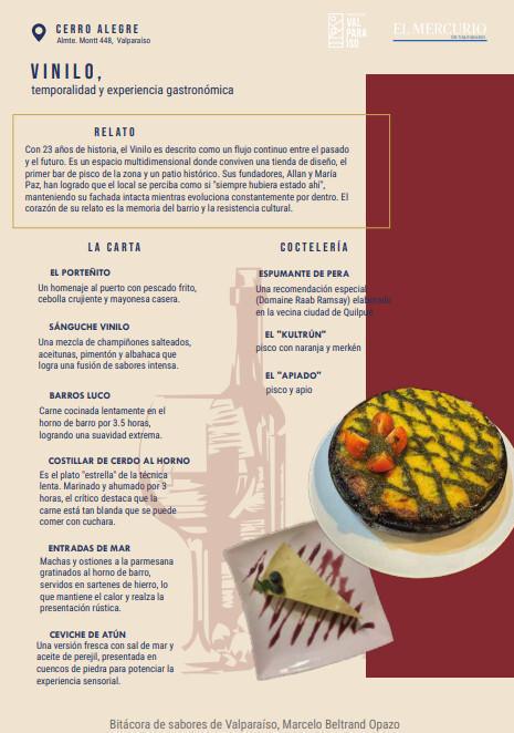 Bitácora de Sabores de Valparaíso — por Marcelo Beltrán