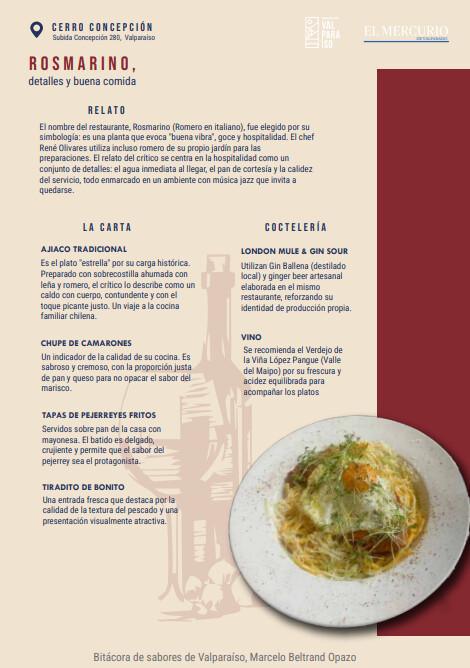 Bitácora de Sabores de Valparaíso — por Marcelo Beltrán