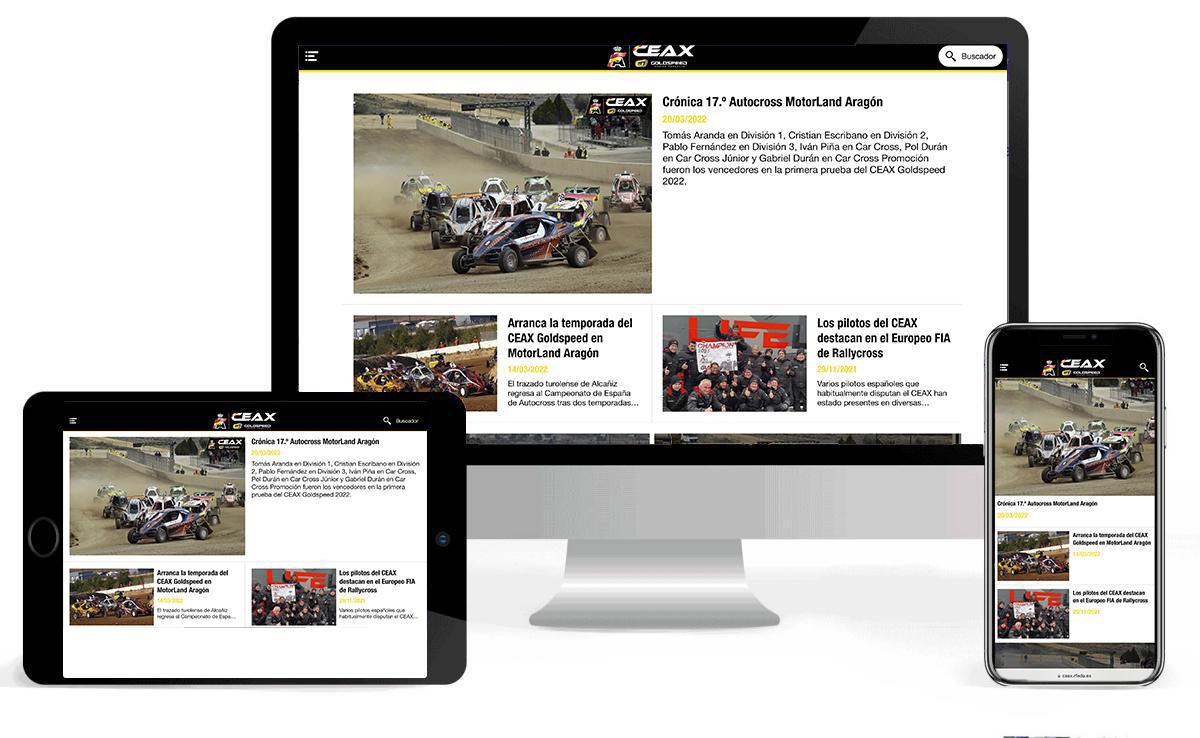 El CEAX Goldspeed estrena nueva web