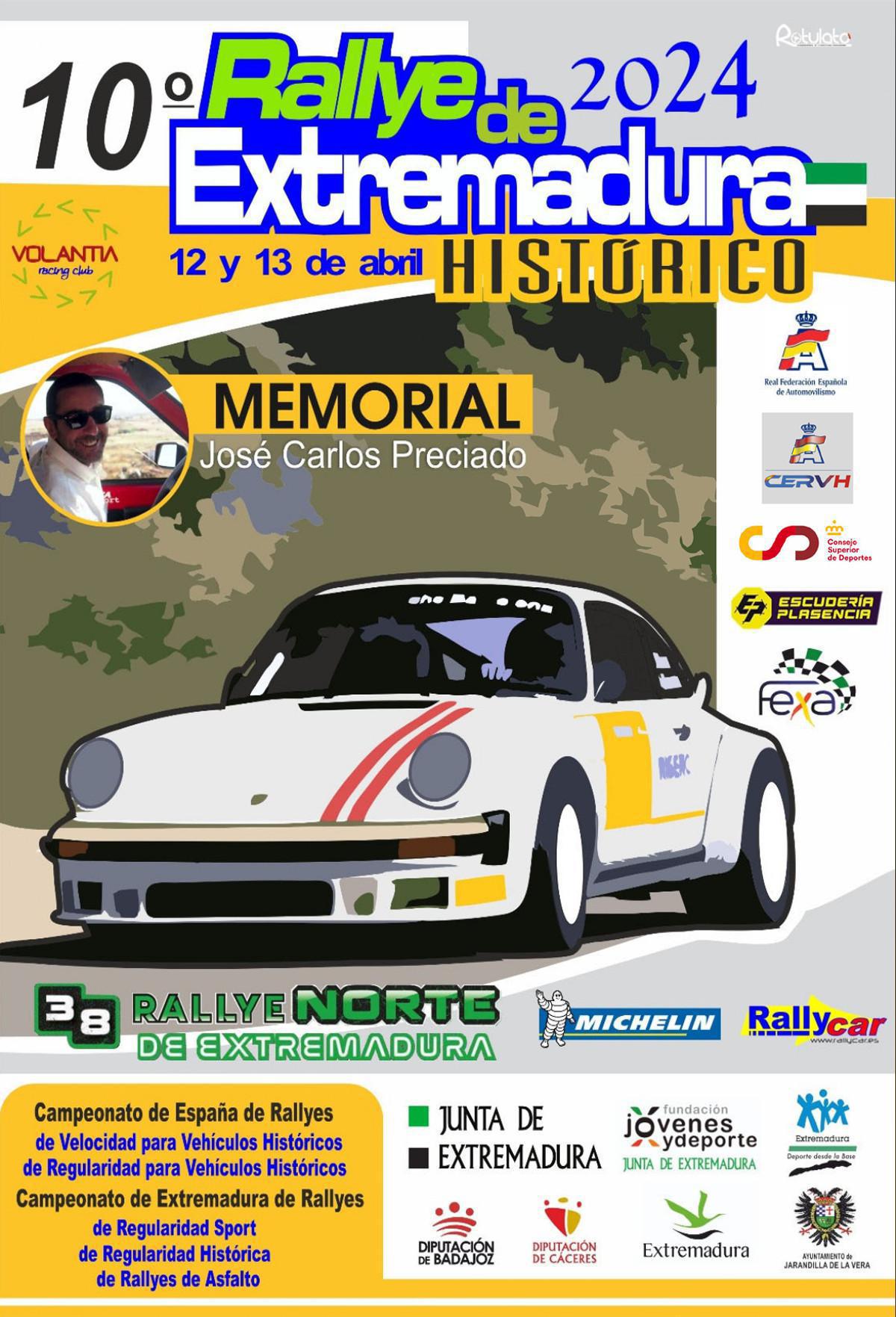 Previo Rallye de Extremadura Histórico 2024 Previo Rallye de Extremadura Histórico 2024