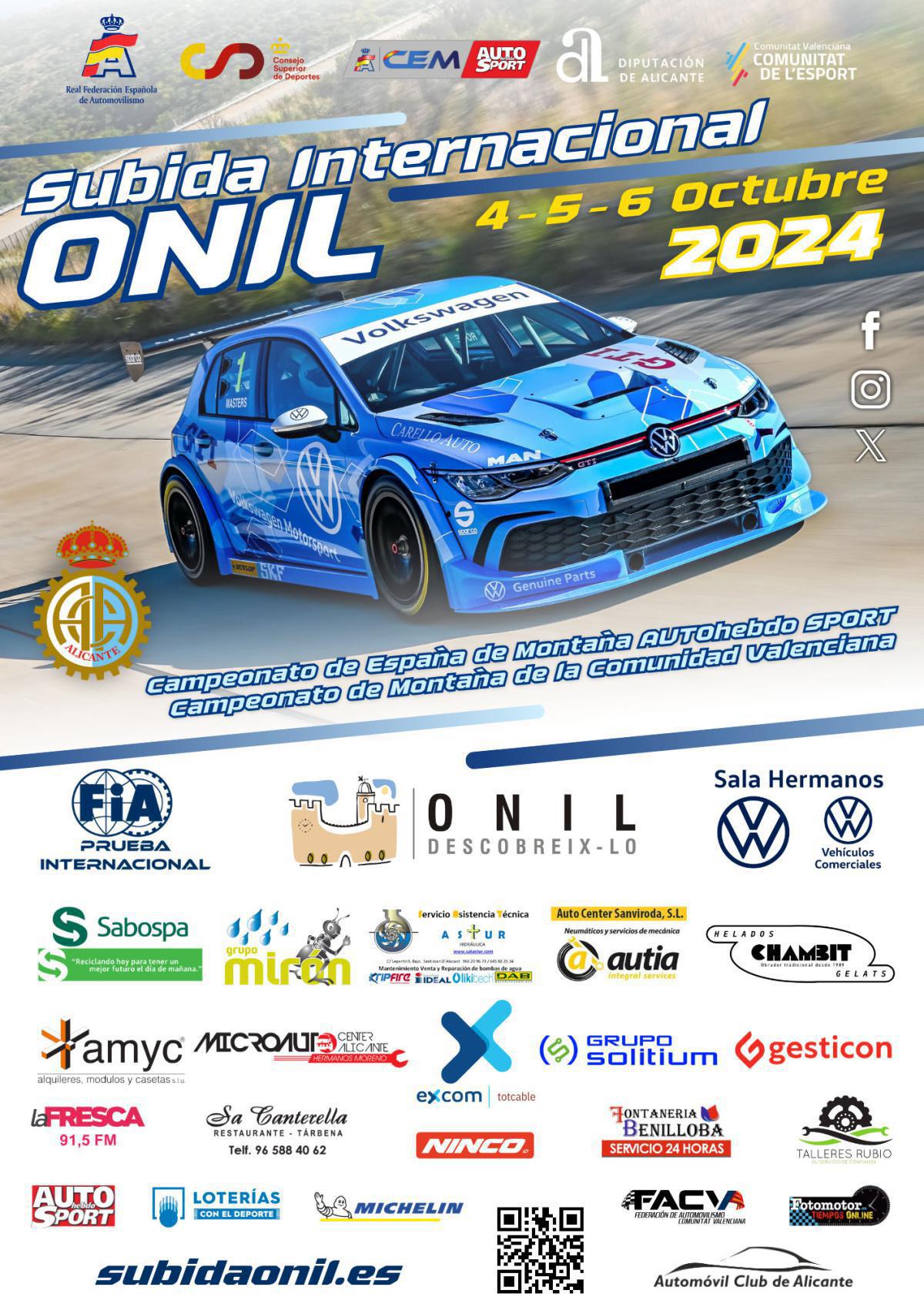 Previo Subida Internacional de Onil - 4ª Prueba CEM AUTOhebdo SPORT 2024 Previo Subida Internacional de Onil - 4ª Prueba CEM AUTOhebdo SPORT 2024