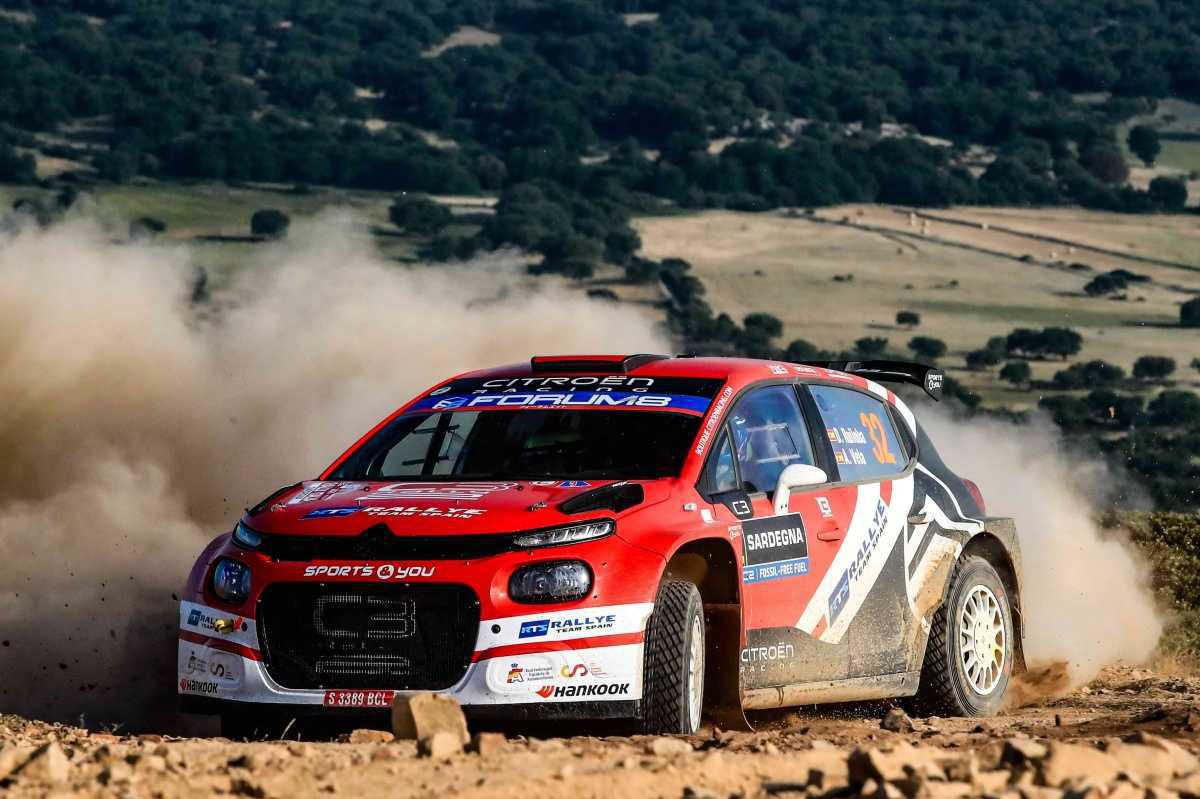 Triple victoria parcial y cuarta posición final para el Rallye Team Spain en Cerdeña
