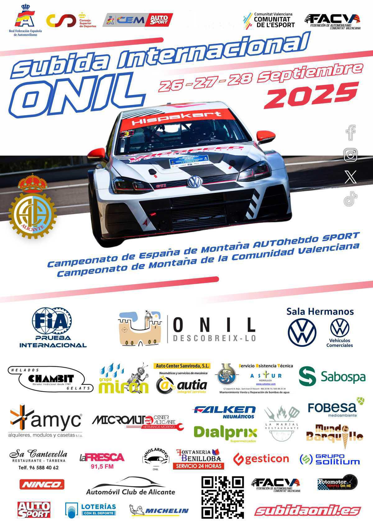 Previo Subida Internacional de Onil - 6ª prueba CEM AUTOhebdo SPORT 2025