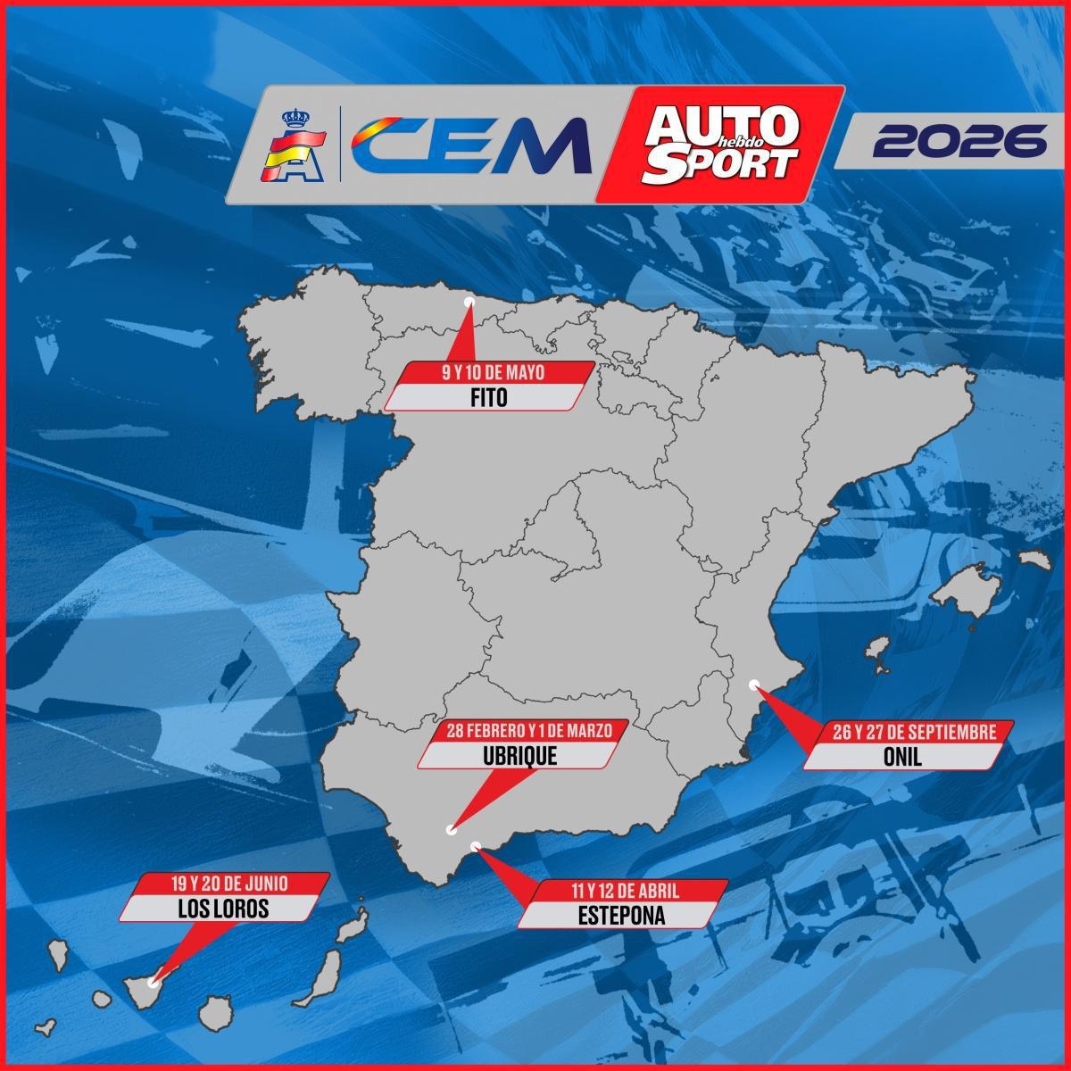 Calendario CEM AUTOhebdo SPORT 2026 Calendario CEM AUTOhebdo SPORT 2026
