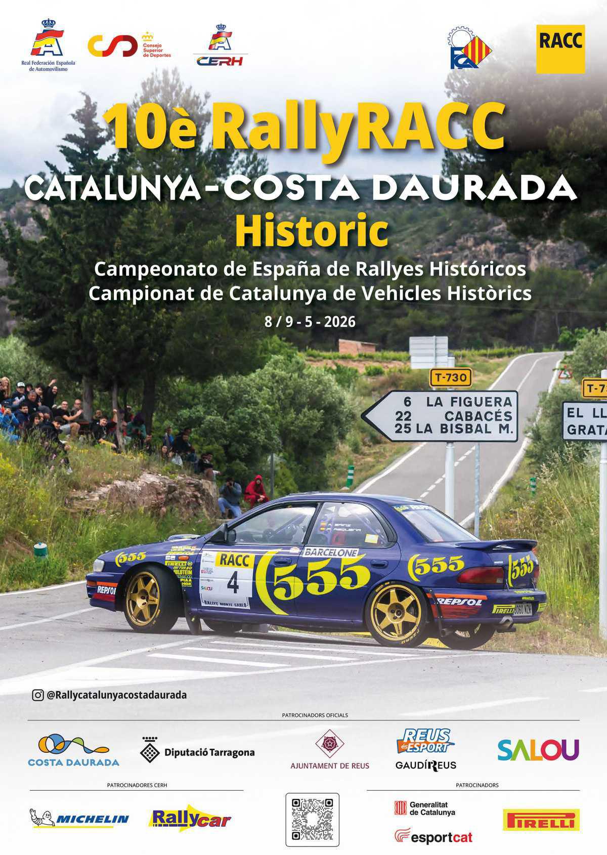 Previo RallyRACC Catalunya - Costa Daurada Historic - 2ª prueba CERH 2026