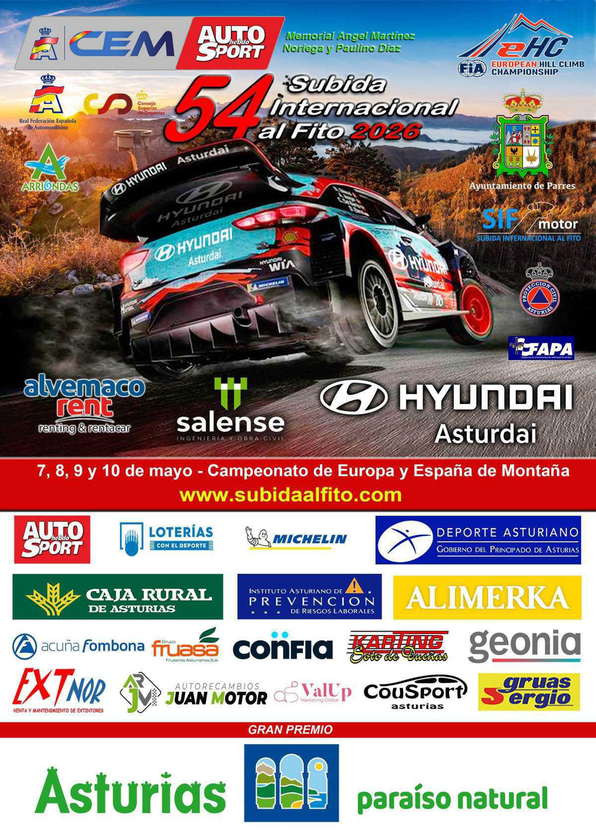 Previo Subida Internacional al Fito - 2ª prueba CEM AUTOhebdo SPORT 2026 Previo Subida Internacional al Fito - 2ª prueba CEM AUTOhebdo SPORT 2026
