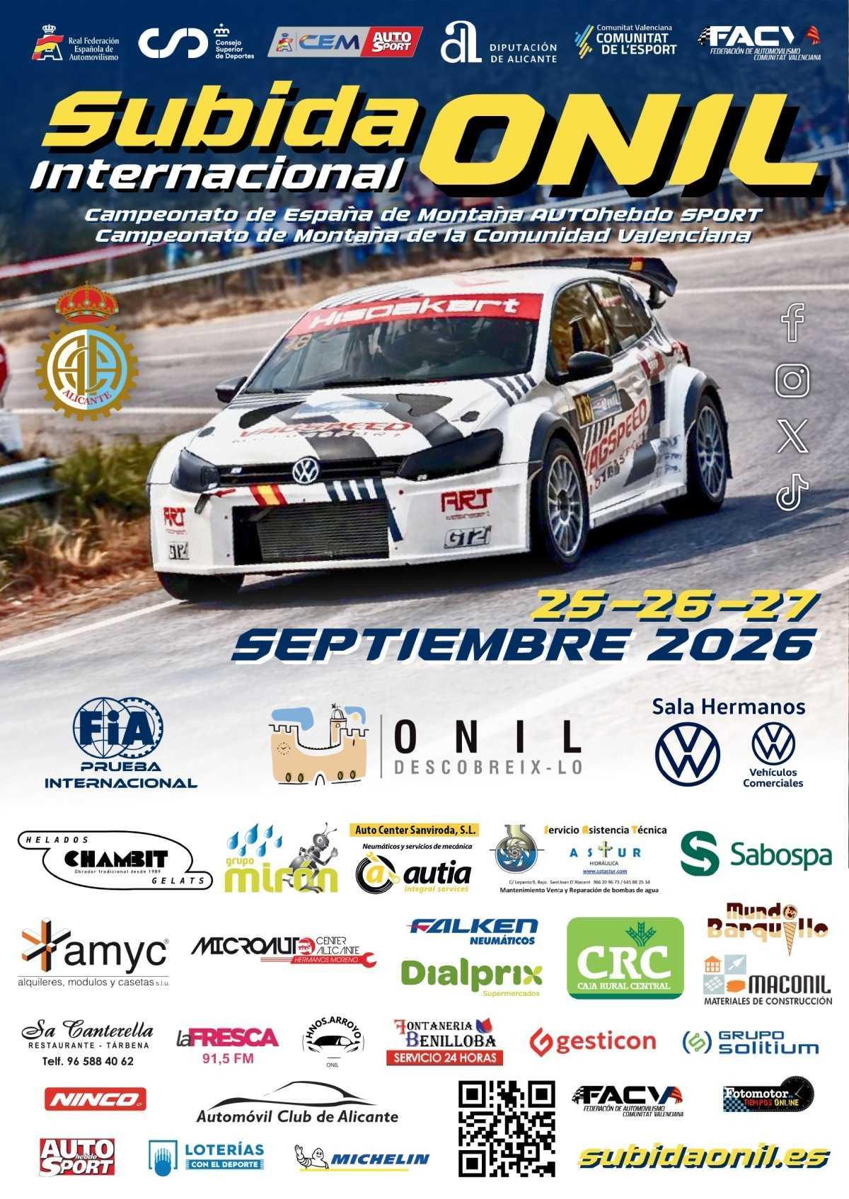 Previo Subida Internacional de Onil - 5ª prueba CEM AUTOhebdo SPORT 2026 Previo Subida Internacional de Onil - 5ª prueba CEM AUTOhebdo SPORT 2026
