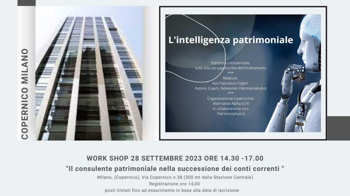 Il consulente patrimoniale nella successione dei conti correnti