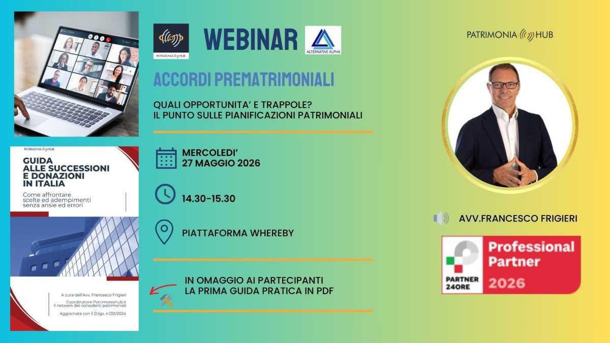 Accordi prematrimoniali, quali opportunità e trappole?