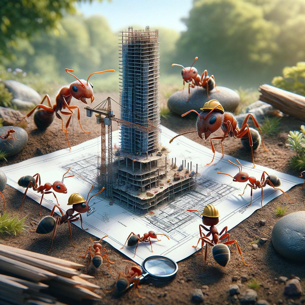 Ants Announce Ambitious Plan to Construct the World's Smallest Skyscraper Ants Announce Ambitious Plan to Construct the World's Smallest Skyscraper