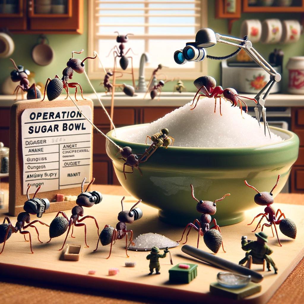 Ants Launch "Operation Sugar Bowl," a Covert Mission for Sweet Treats