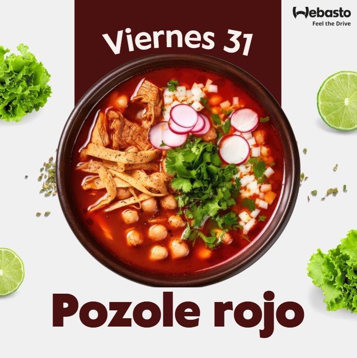 Este viernes no te pierdas el rico pozole rojo