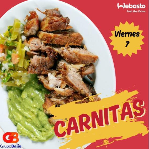 Este viernes, no te pierdas las deliciosas carnitas