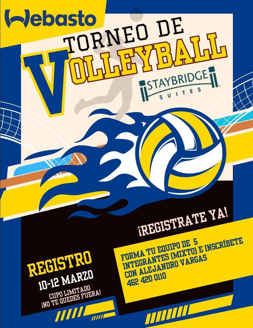 TORNEO VOLLEYBALL, ¡Regístrate ya!