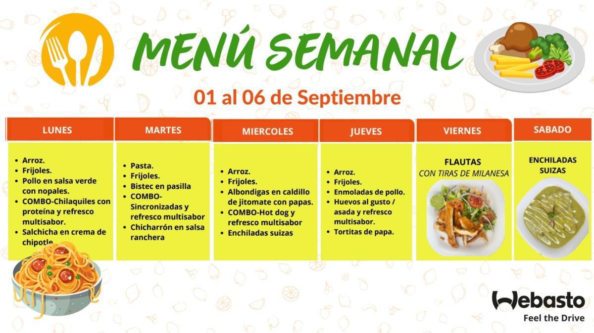 Te presentamos el nuevo menú de esta semana