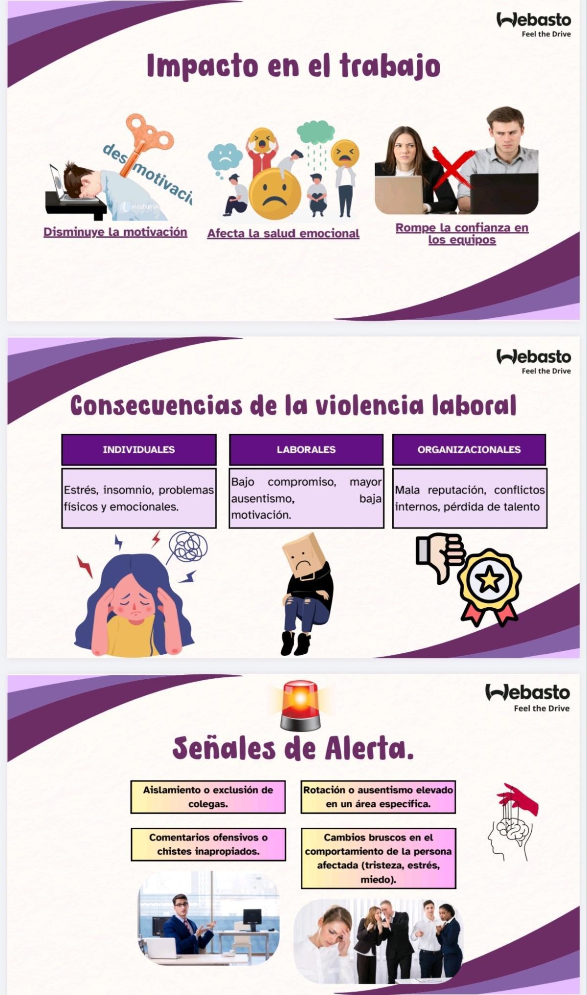 Prepárate para la trivia "Webasto... unid@s contra la violencia" 