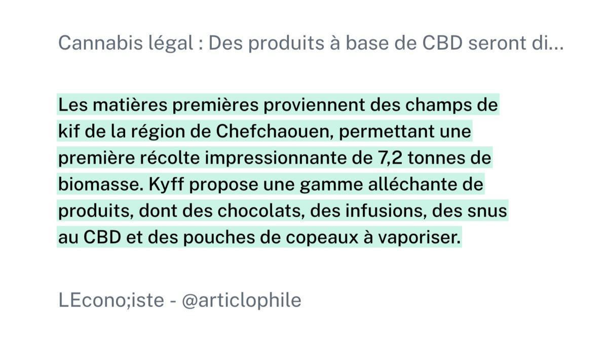 Le Maroc ouvre la voie au CBD, une nouvelle ère pour le cannabis local Le Maroc ouvre la voie au CBD, une nouvelle ère pour le cannabis local