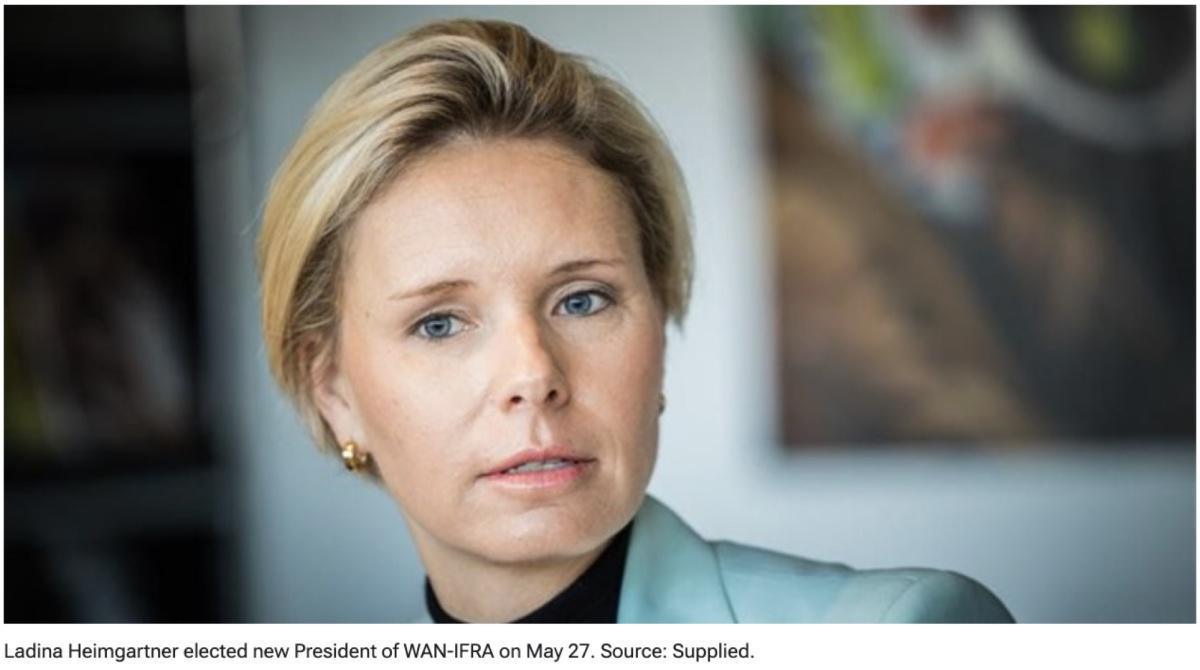 Ladina Heimgartner élue à la tête de Wan-Ifra lors du Congrès mondial des médias d'information Ladina Heimgartner élue à la tête de Wan-Ifra lors du Congrès mondial des médias d'information
