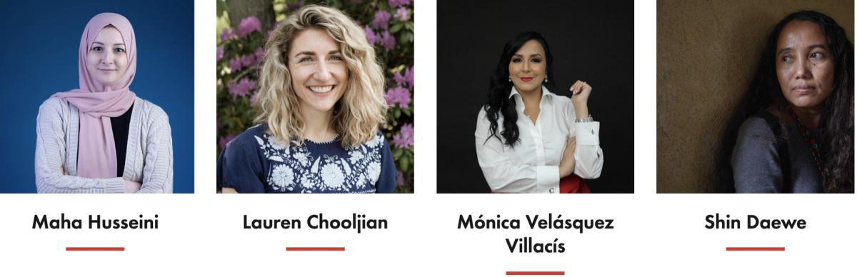 L'IWMF récompense le courage de femmes journalistes d'Équateur, du Myanmar, de Palestine et des États-Unis L'IWMF récompense le courage de femmes journalistes d'Équateur, du Myanmar, de Palestine et des États-Unis