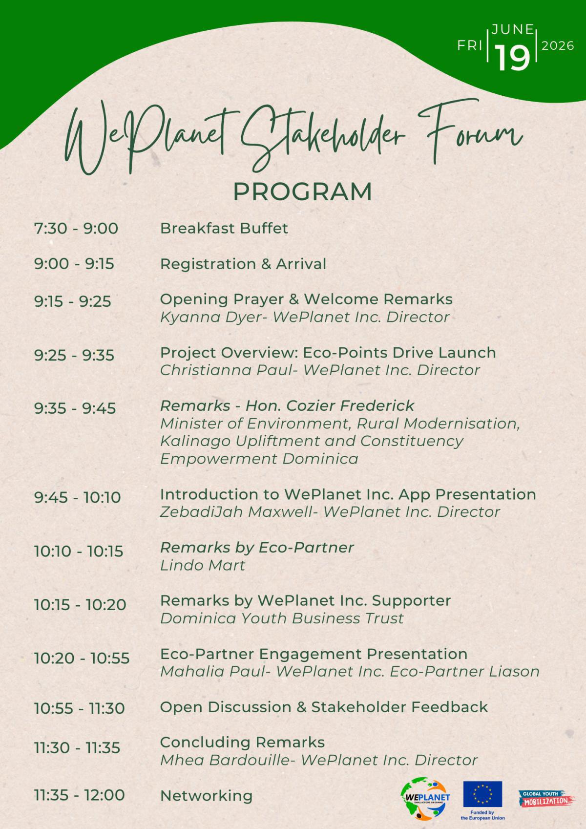 Welcome to the Stakeholder Forum