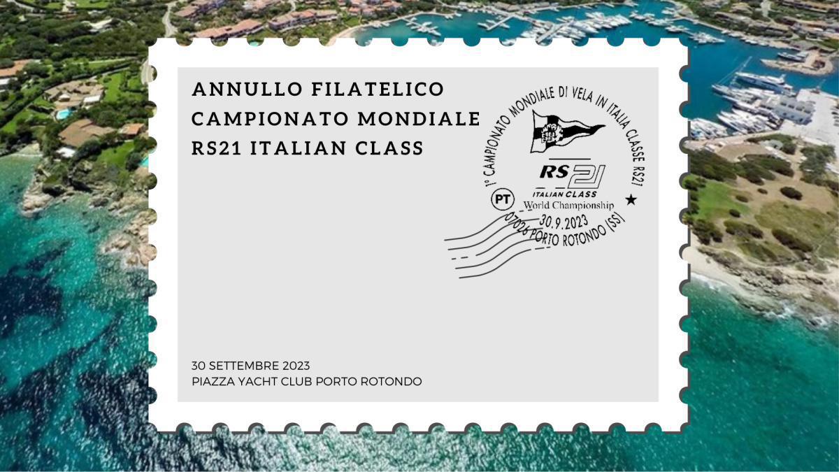 Campionato RS21: un annullo filatelico celebra il mondiale Campionato RS21: un annullo filatelico celebra il mondiale