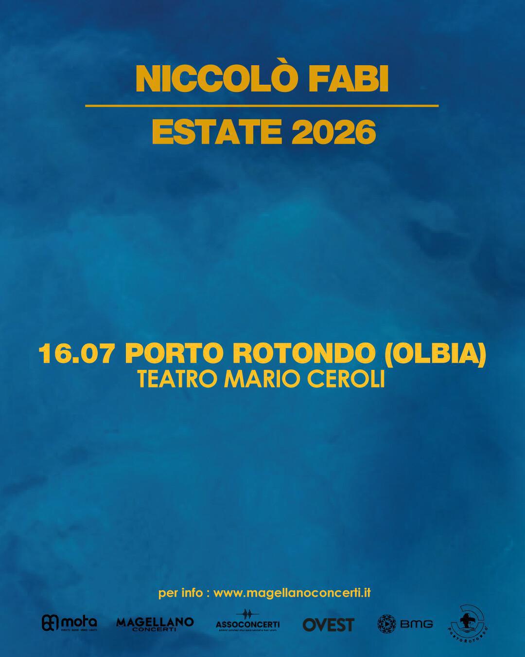 NICCOLO' FABI | ESTATE 2026