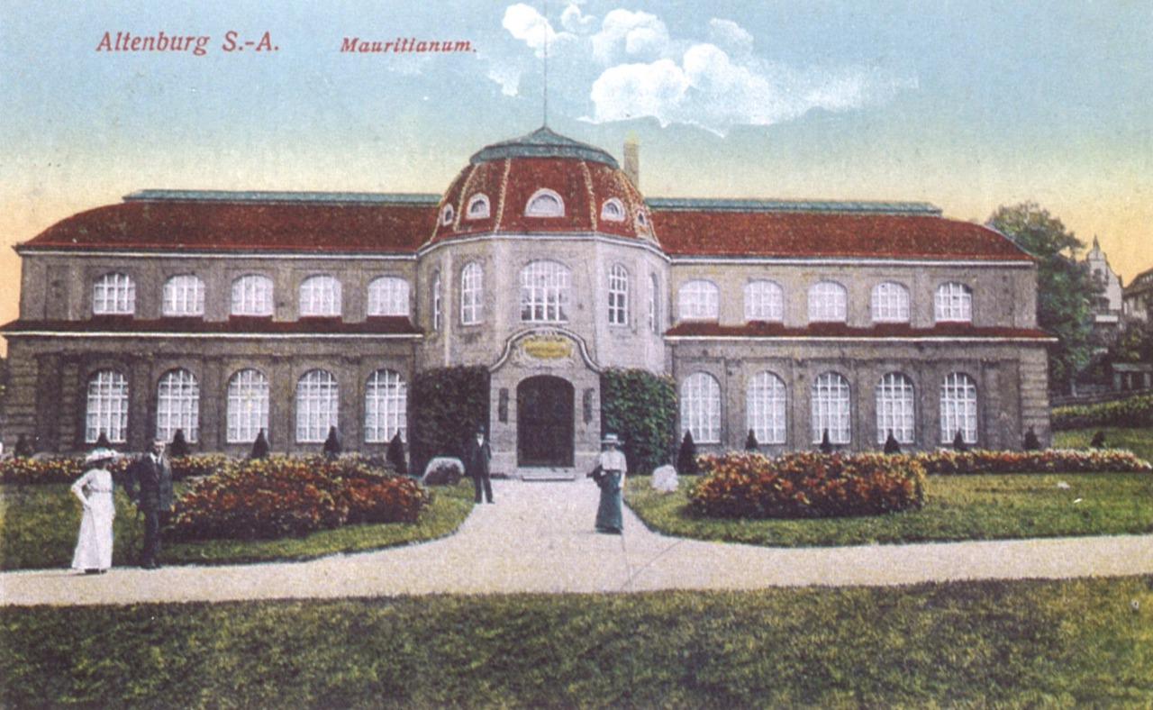 Blick auf das Mauritianum in der Zeit vor dem Ersten Weltkrieg