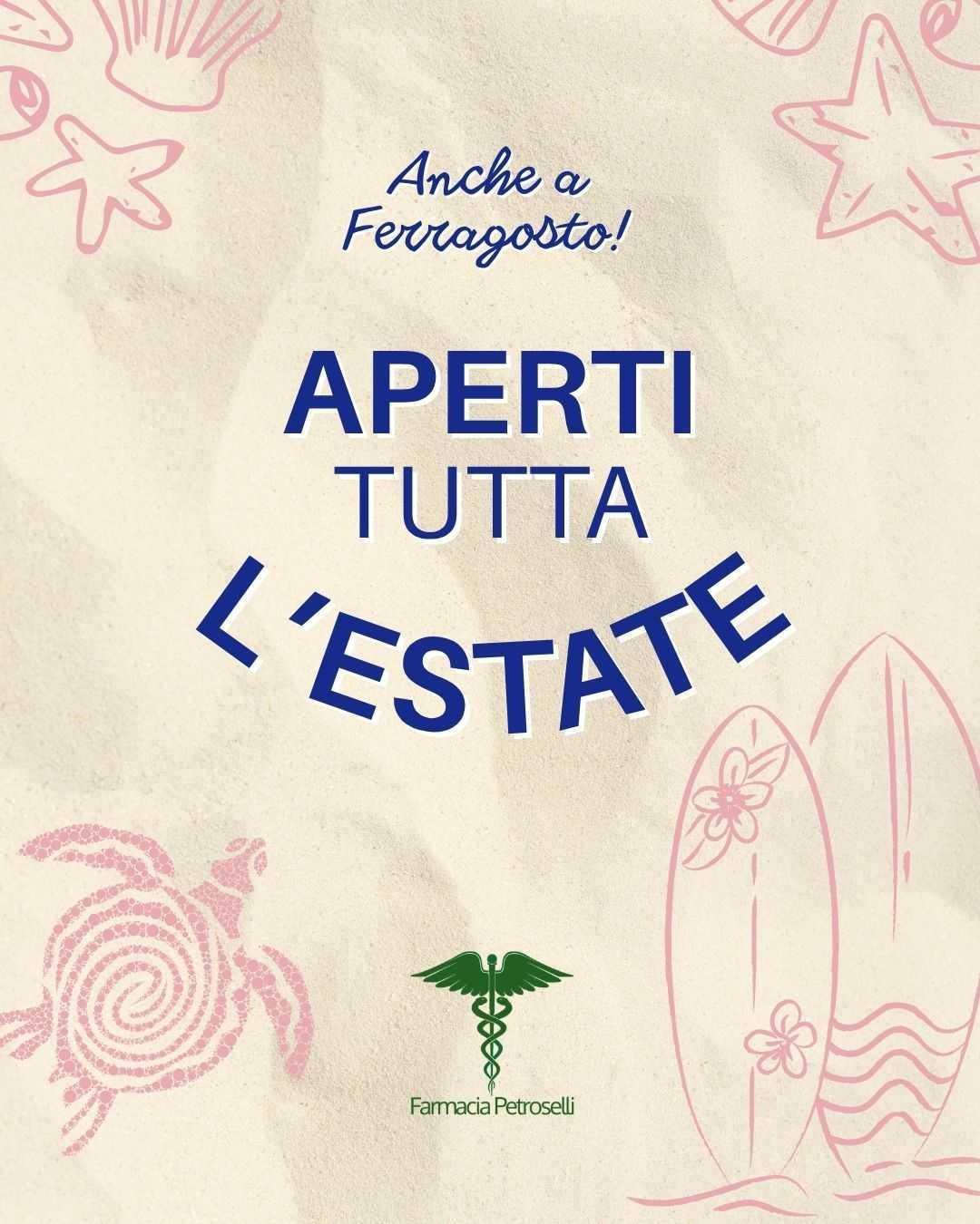 🐬 Aperti tutto agosto!