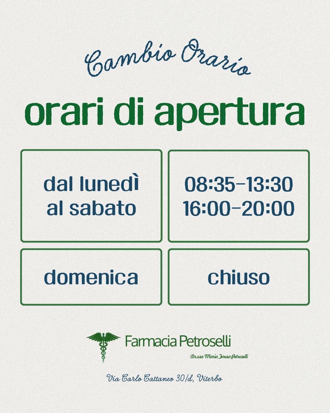 ๐ Nuovo Orario ๐ Nuovo Orario