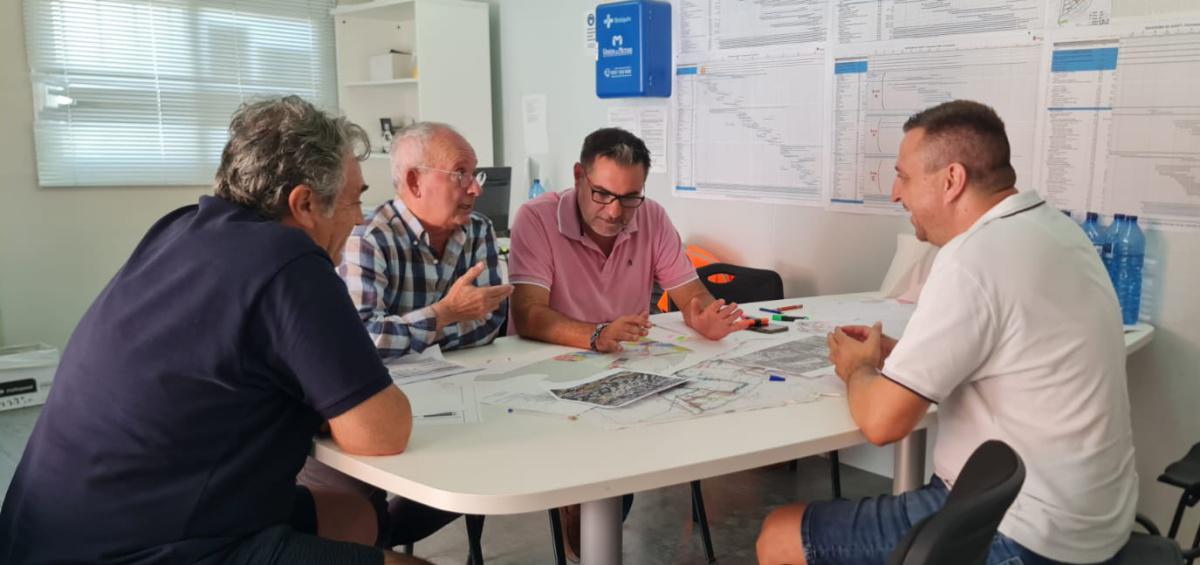 Visita a las obras de la Ciutat Esportiva Camilo Cano, centro de operaciones del Rallye La Nucía Mediterráneo