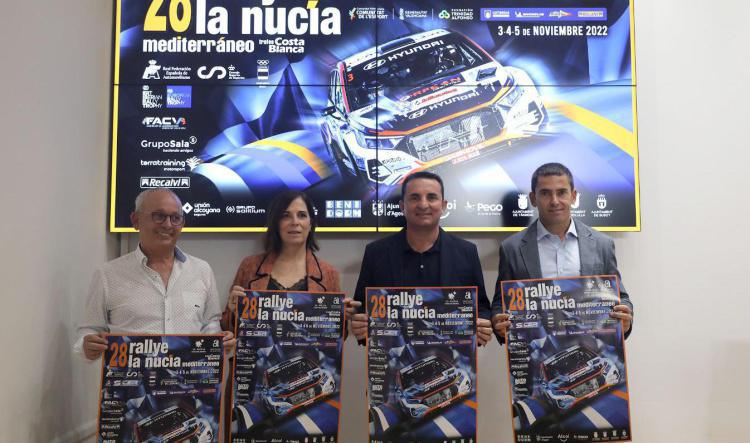 El 28 Rallye La Nucía Mediterráneo recupera la Ceremonia de Salida desde Diputación de Alicante