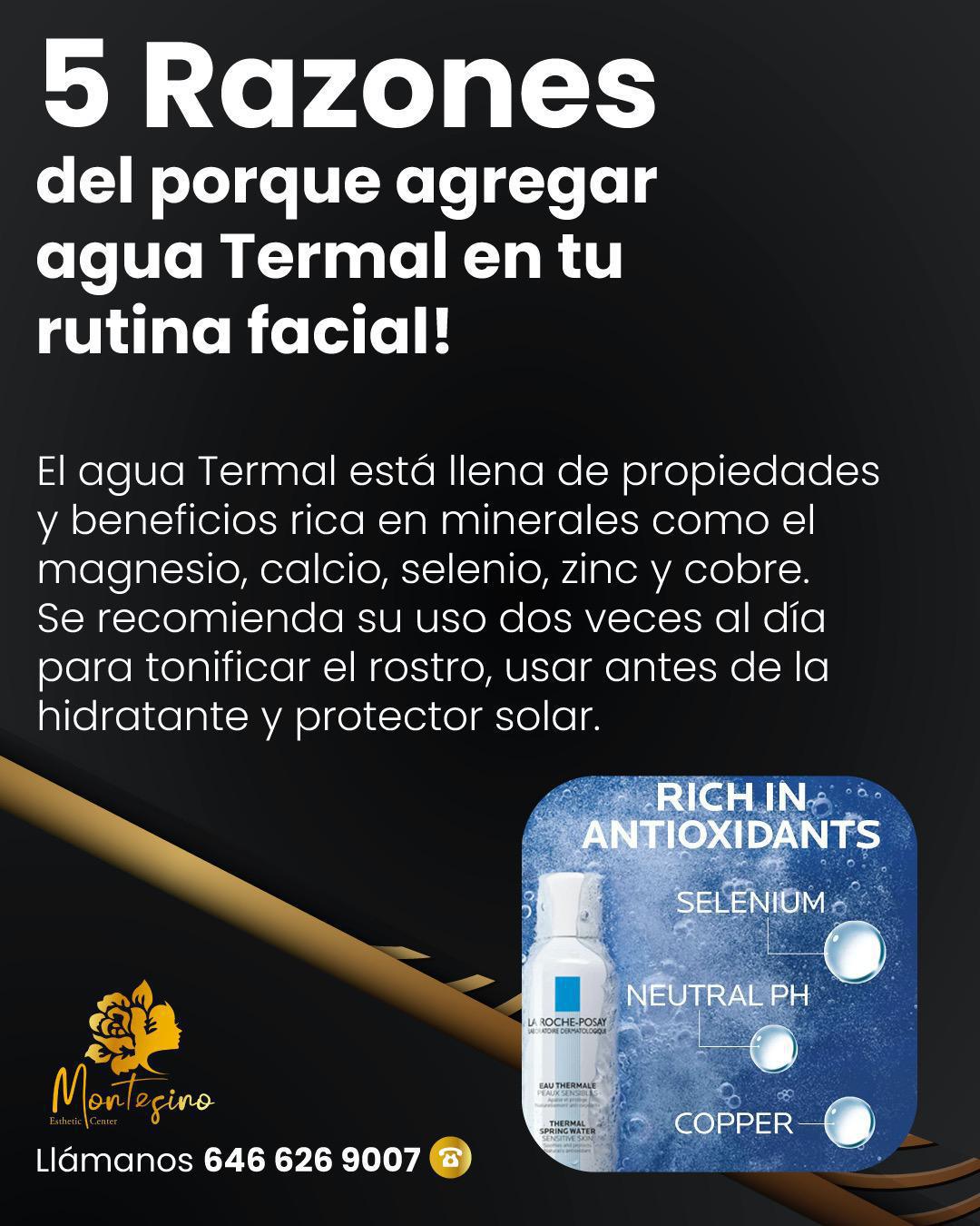 5 razones del porque agregar agua termal en tu rutina facial