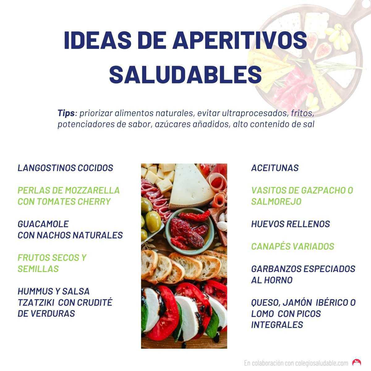 Ideas aperitivos saludables