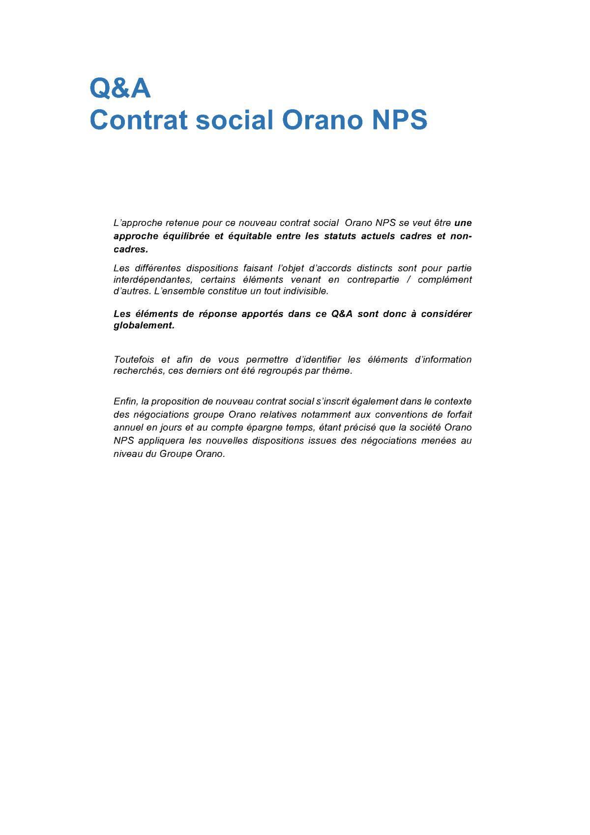 Foire aux questions du contrat social 