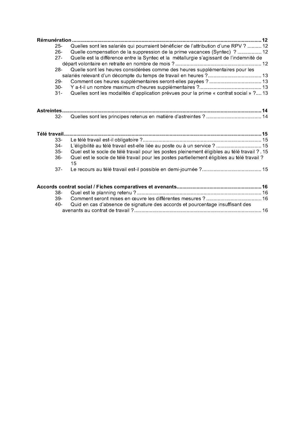 Foire aux questions du contrat social 