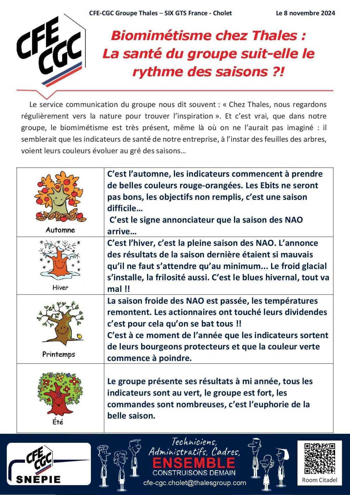 Thales et le cycle des saisons
