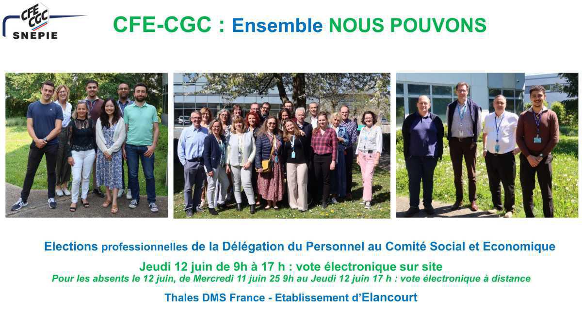 Election professionnelles DMS-Elancourt 12 Juin 2025