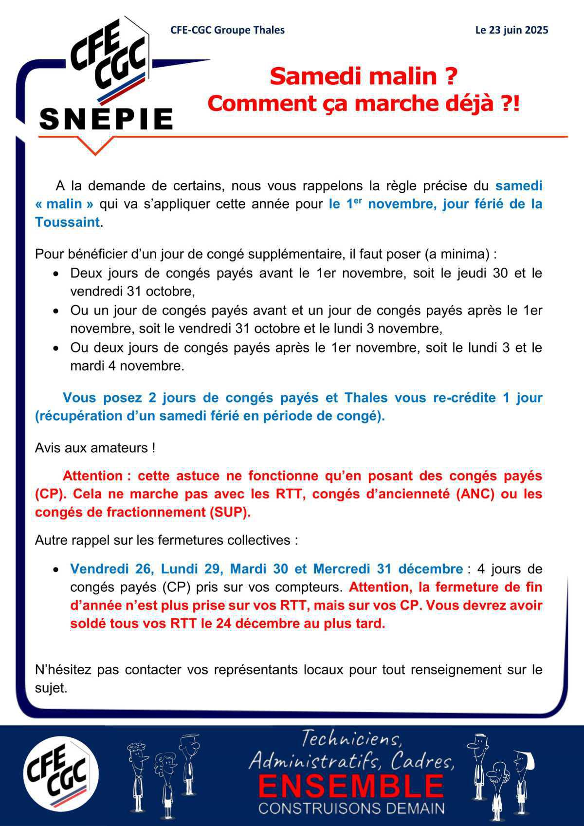 Samedi Malin : c'est MALIN ! Pensez y ... 