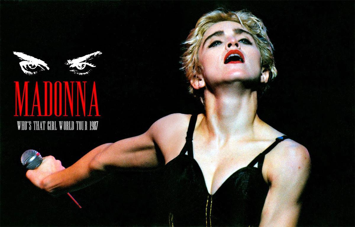 80s MADONNA WHO'S THAT GIRL ワールドツアー ポスター Who's that
