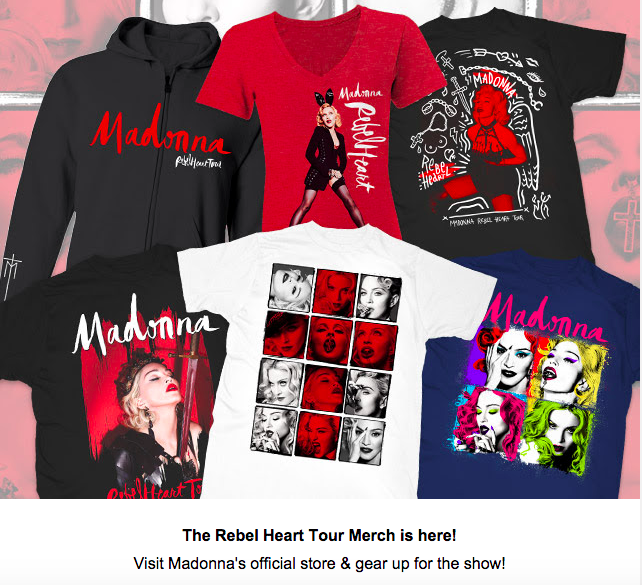 マドンナ Rebel Heart Tour 2016 TシャツBITCH グッズ マドンナ Rebel Heart Tour 2016 TシャツBITCH グッズ