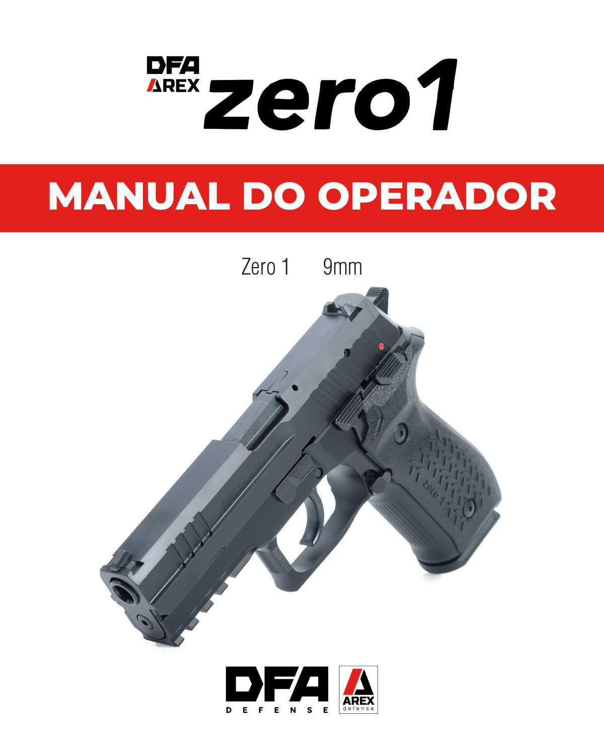 MANUAL DO OPERADOR ZERO 1 MANUAL DO OPERADOR ZERO 1