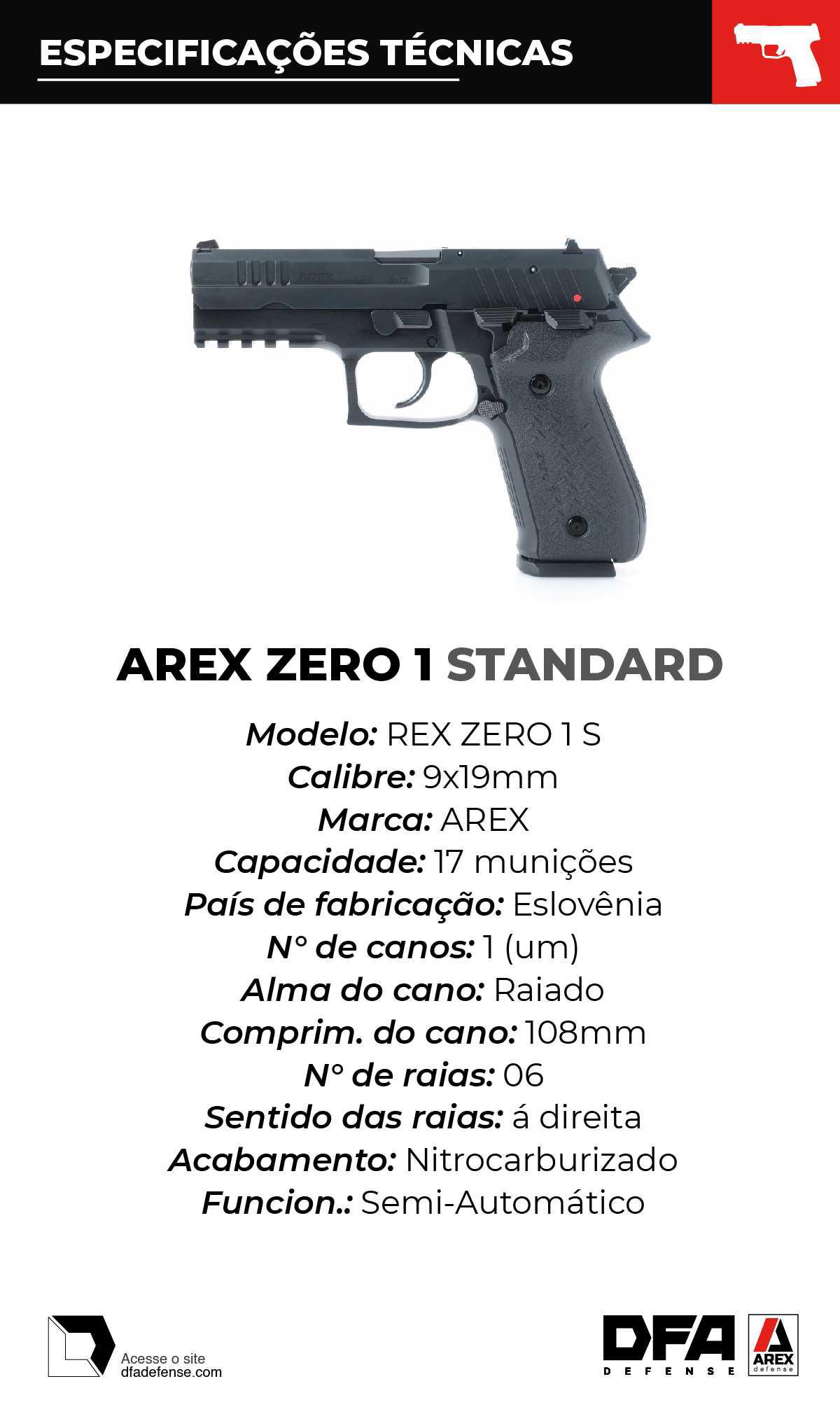 FICHA TÉCNICA AREX ZERO 1