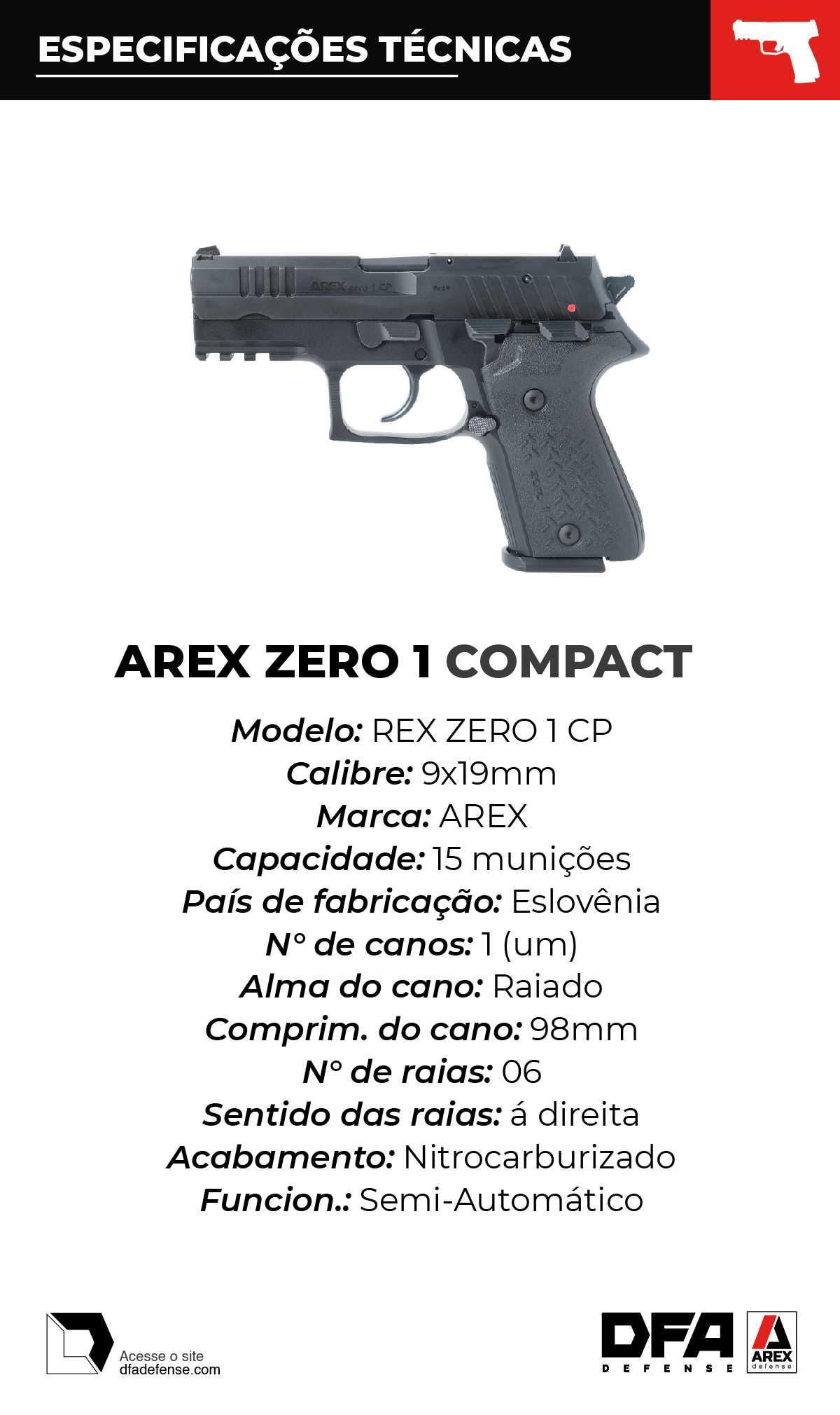 FICHA TÉCNICA AREX ZERO 1