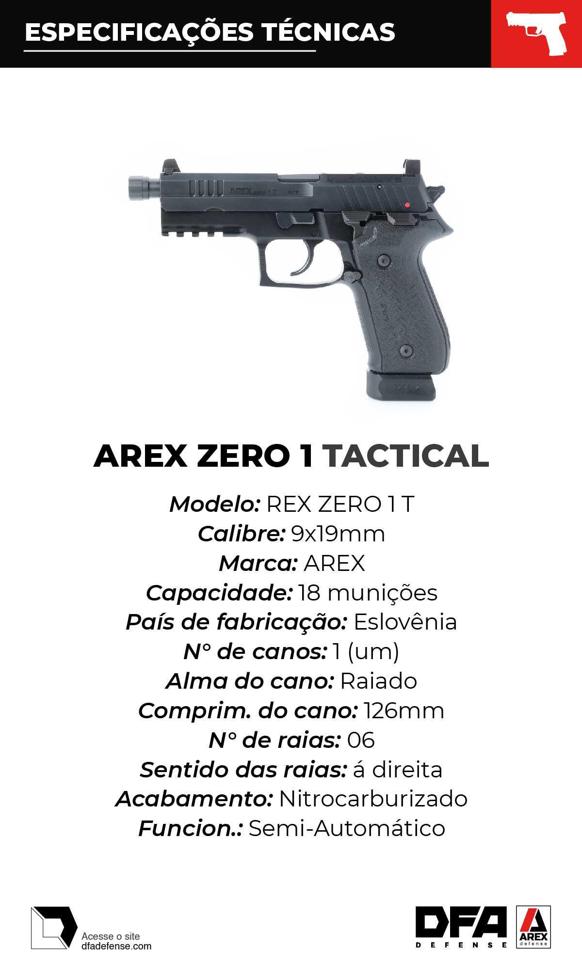 FICHA TÉCNICA AREX ZERO 1