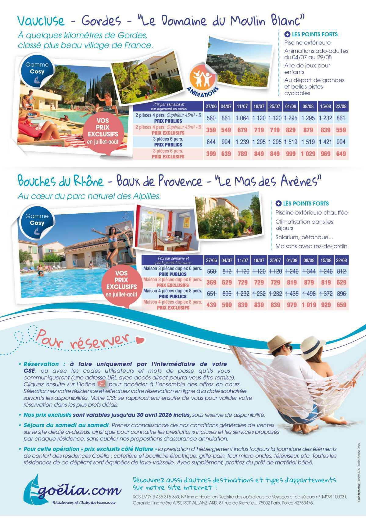 Offre toutes Saisons Goelia.com