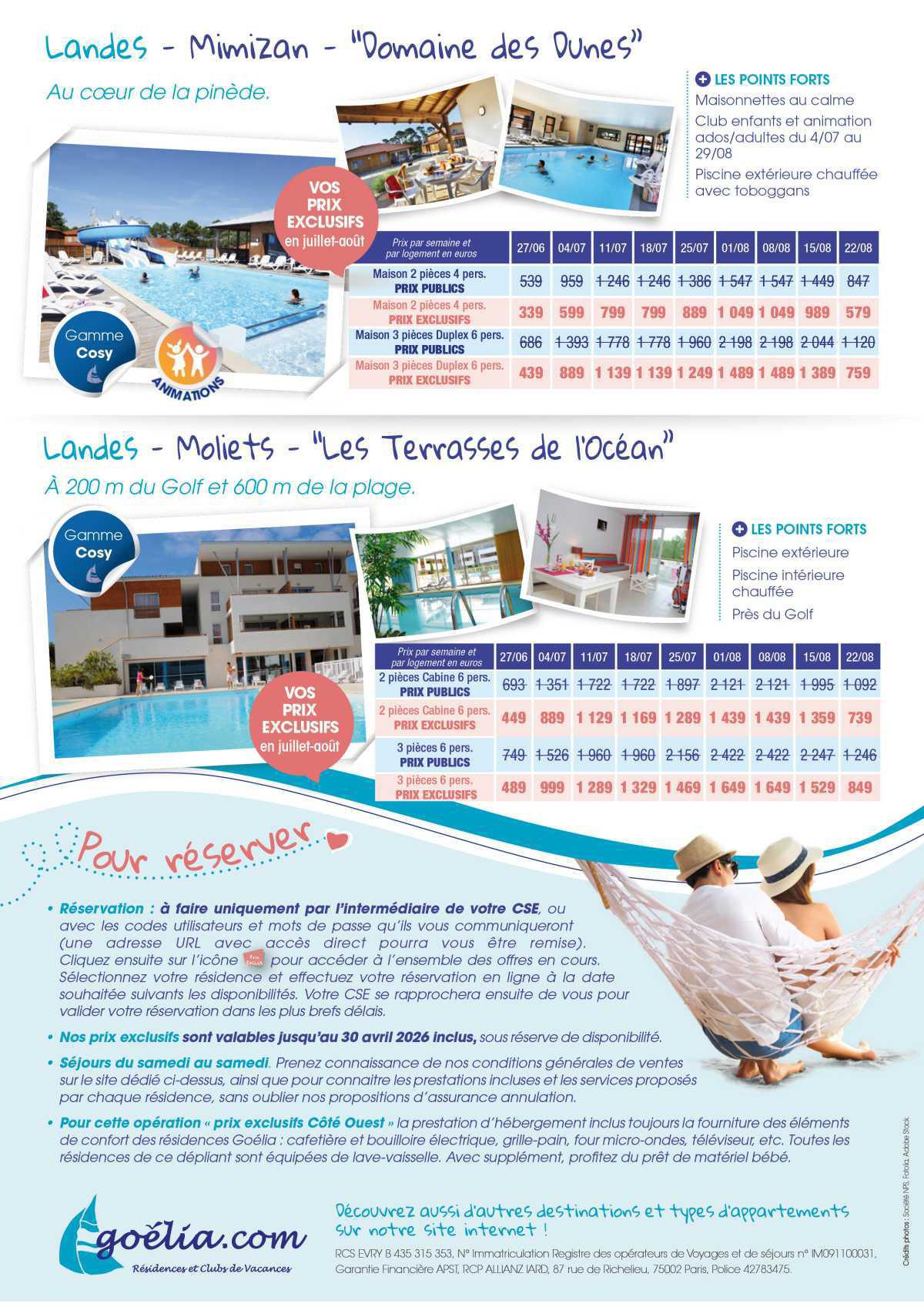 Offre toutes Saisons Goelia.com