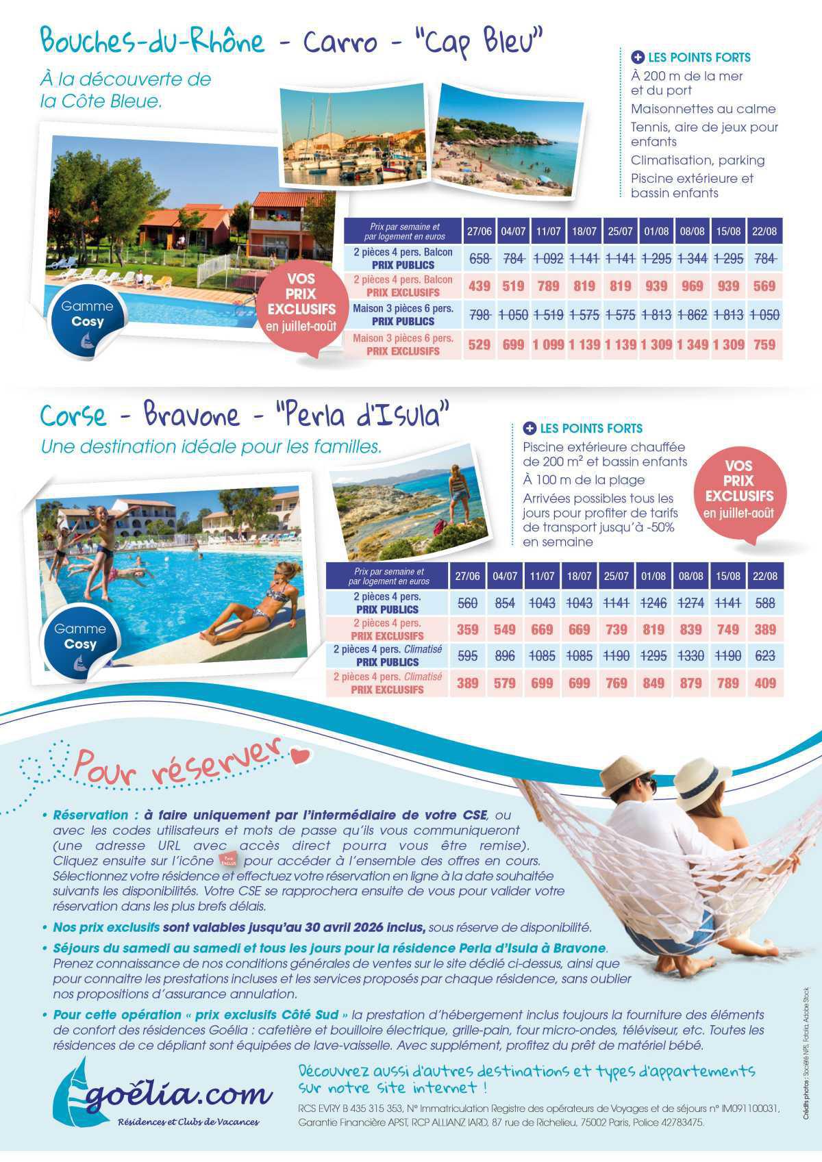 Offre toutes Saisons Goelia.com