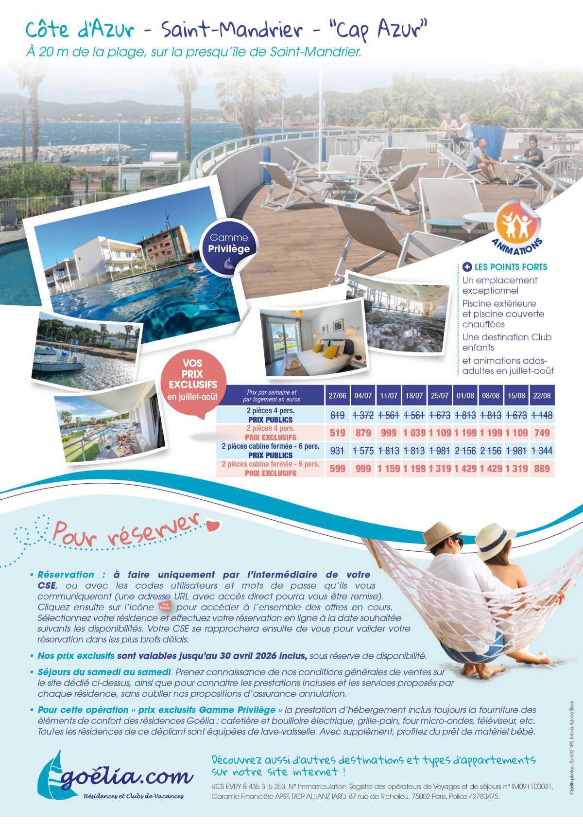 Offre toutes Saisons Goelia.com