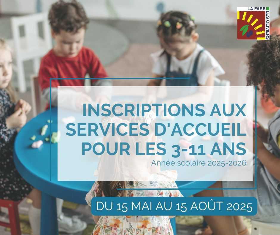 Périscolaire, restauration scolaire, mercredis et vacances … les inscriptions 2025-2026 sont lancées !